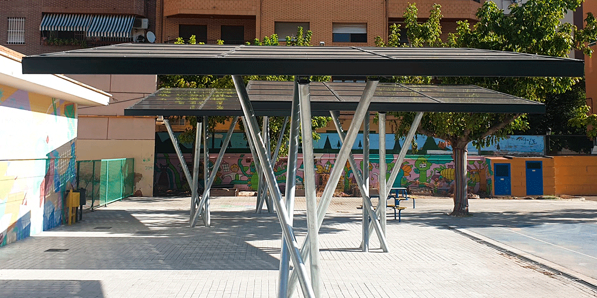photovoltaic canopy santiago grisola public school 3