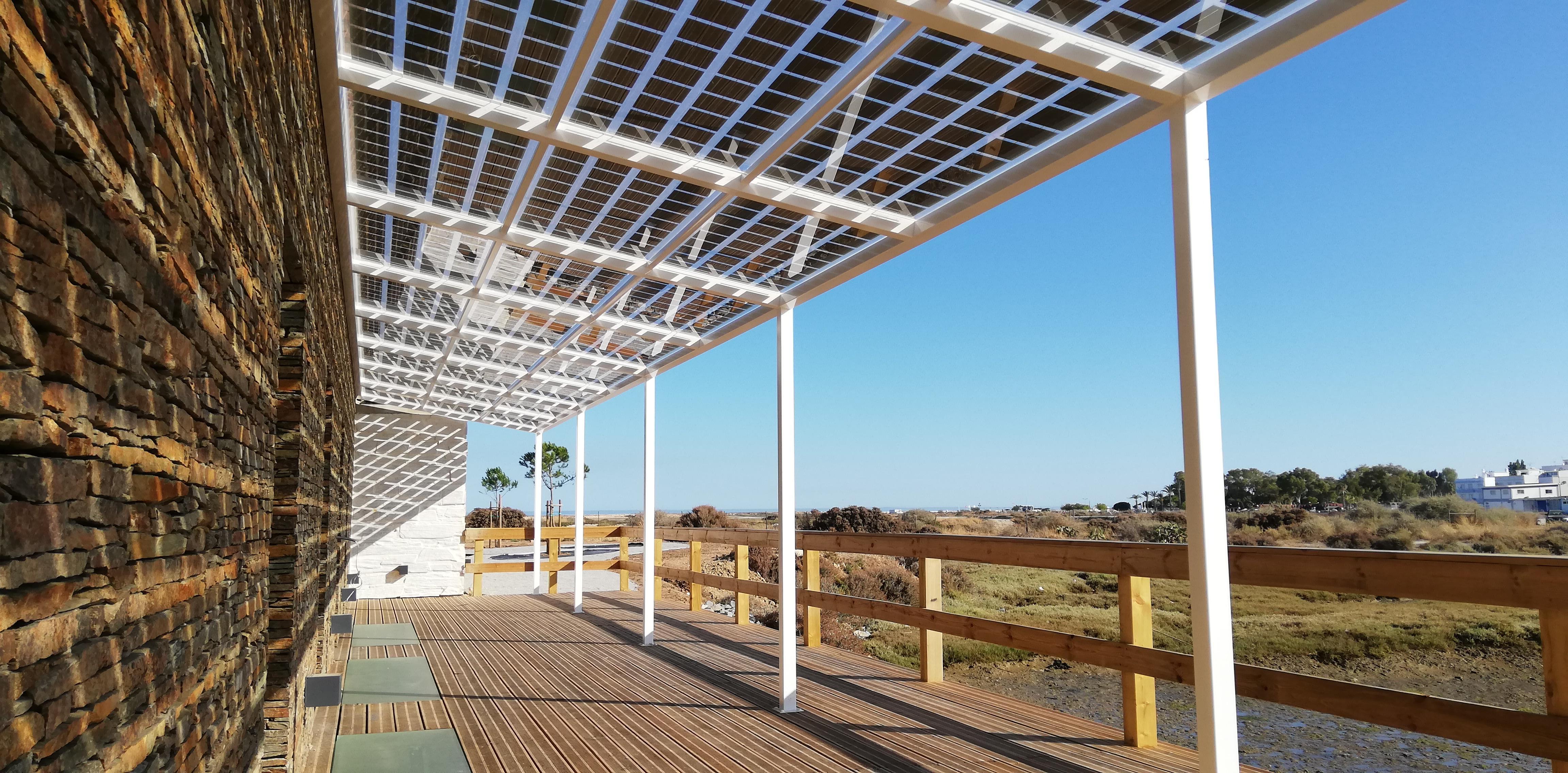 Algarve residence photovoltaic canopy
